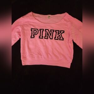 VS PINK Raw Hem Sweatshirt